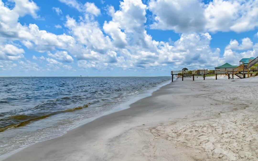 Beach on Dauphin island