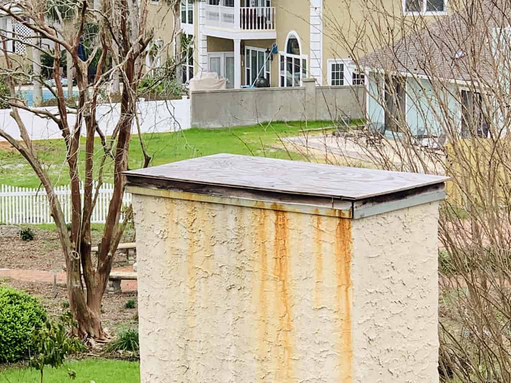 Prefab Chimney with water damage