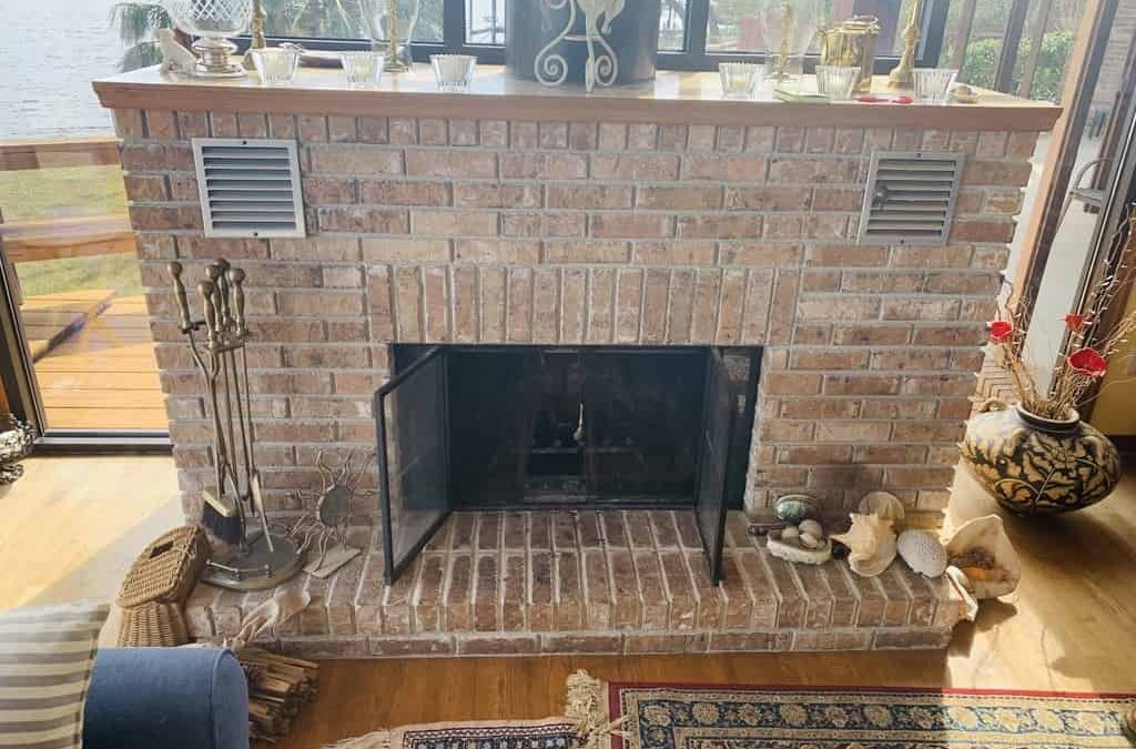 Brick Fireplace