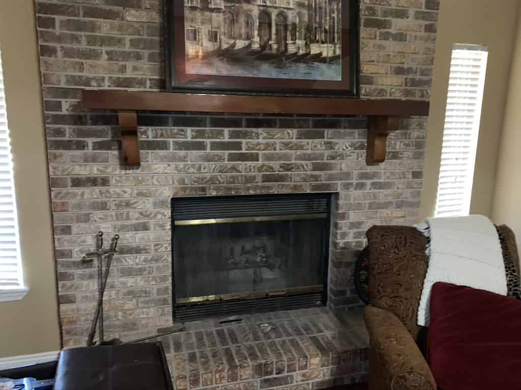 brick fireplace in mabelton