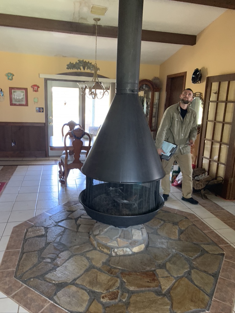 chimney inspecting