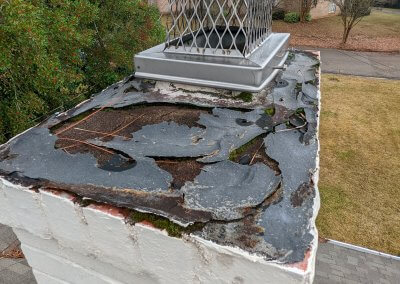 poorly maintained chimney cap
