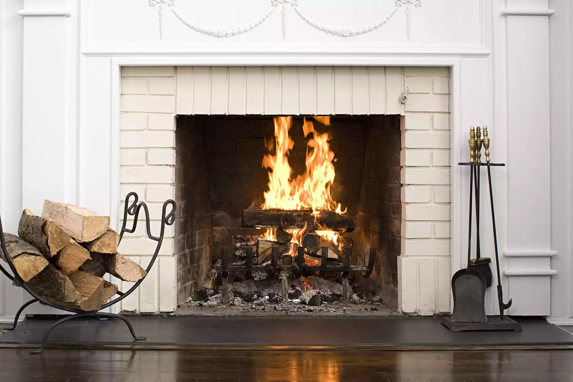 Fireplace_BG cat by the fire