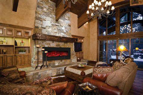 rustic coazy fireplace