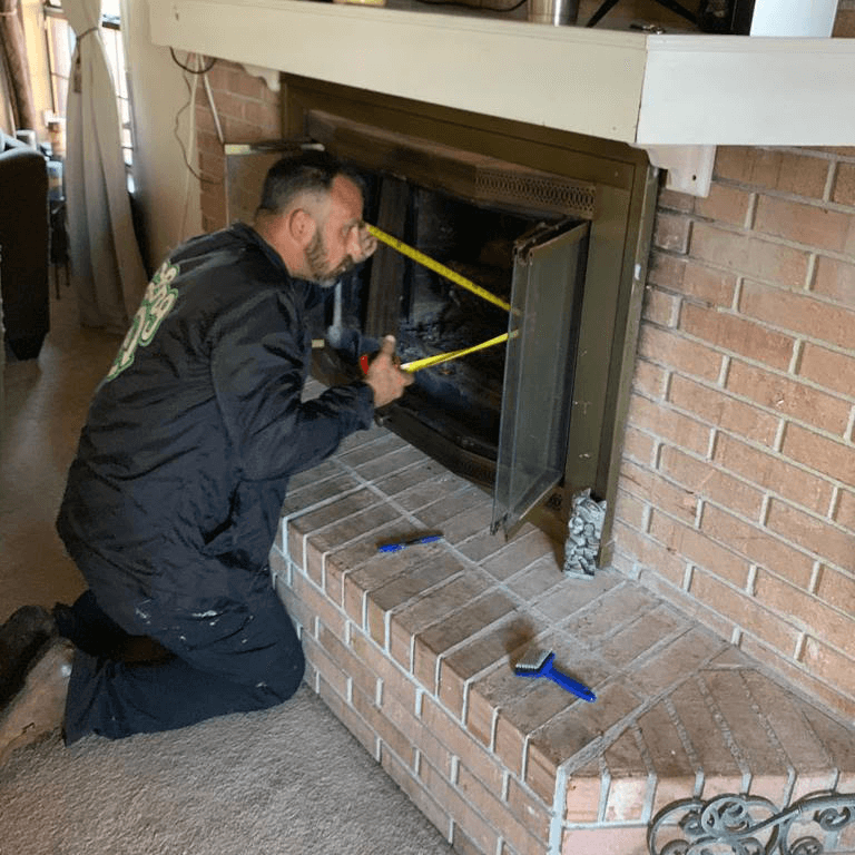 chimney inspecting