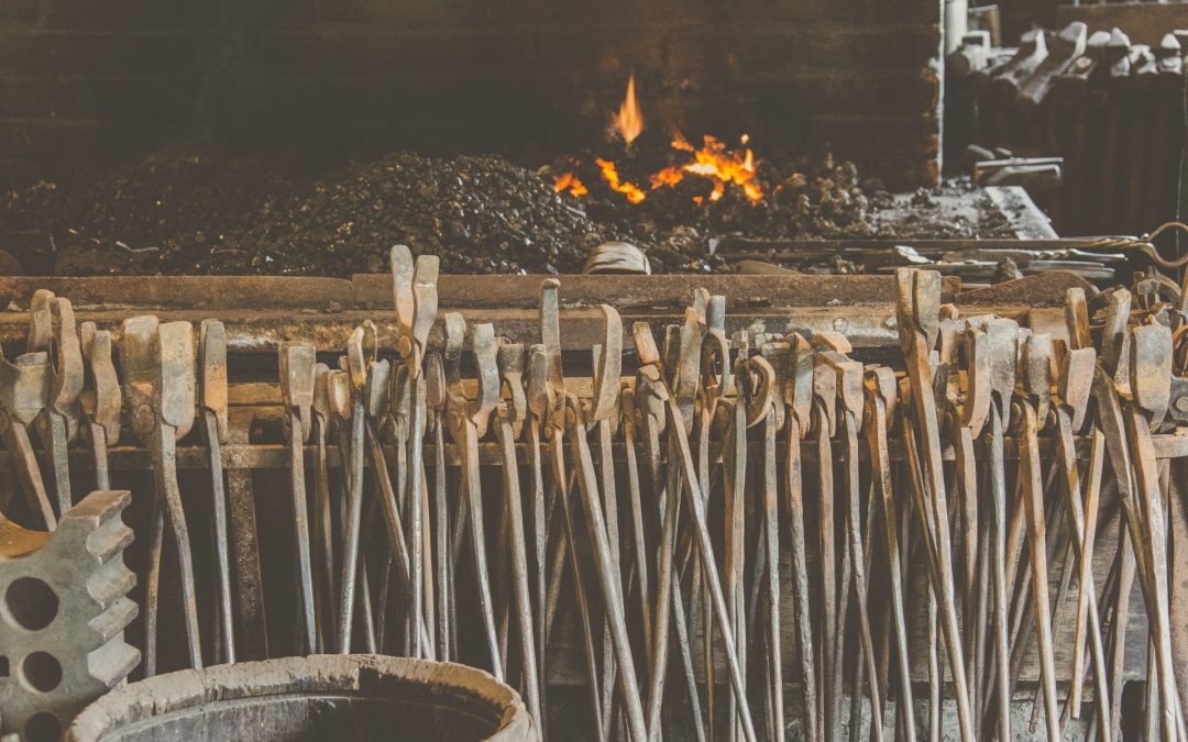 old timey fireplace tools