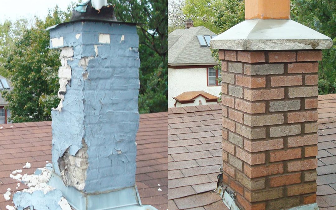 Before after on Georgia Chimney